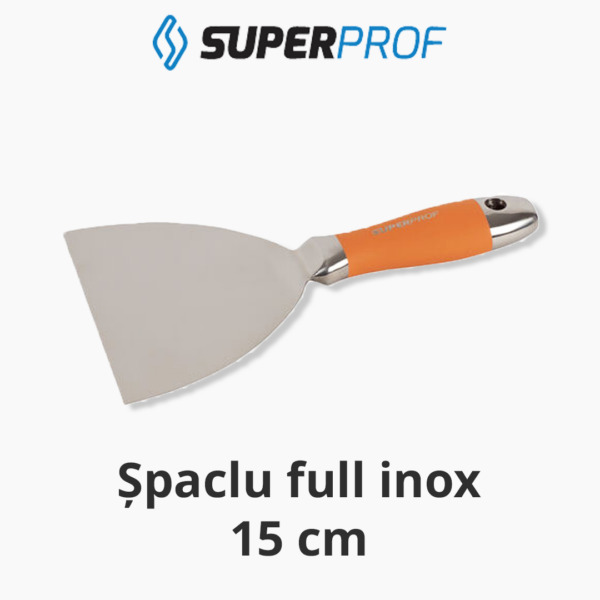 Spaclu full inox cu lama 15 cm