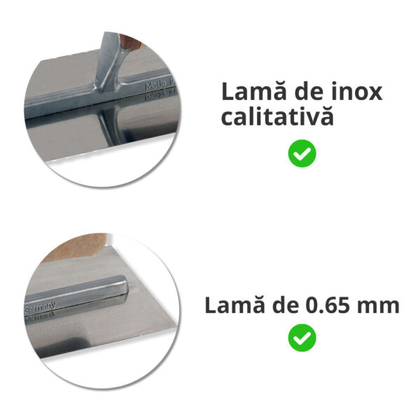 Lama inox de 0,65 mm